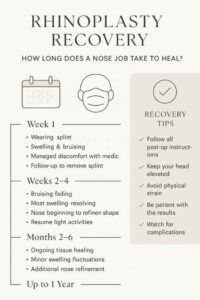Infographic - Rhinoplasty Recovery
